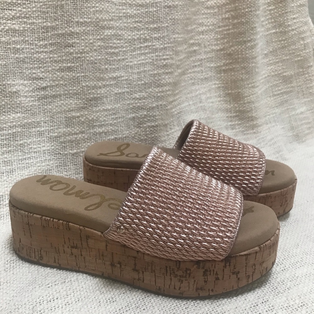 Sam Edelman Wendi Platform Slide Sandals, Size 6.5